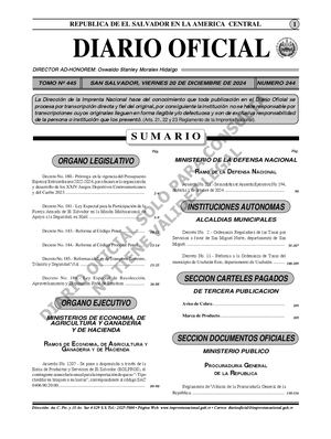 Diario Oficial 20 12 2024
