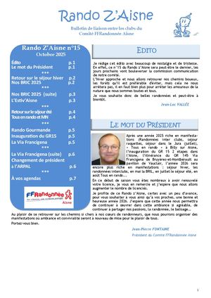 Rando Z Aisne 15 Octobre 25