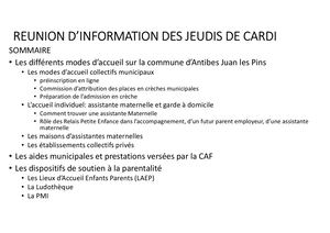 Informations Modes De Garde