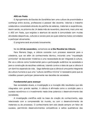 Escola A Ler Novembro 2025