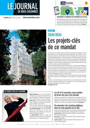 JBC n°142 -Oct.-Nov. 2021 - Le journal de Bois-Colombes -
