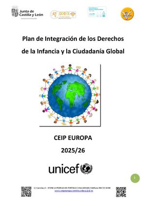 015 Plan De Integración De Los Derechos De La Infancia Y La Ciudadanía Global 2025_26