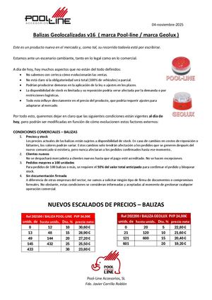 Precios Especiales Balizas Noviembre 2025