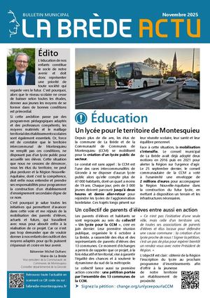 Bulletin municipal de La Brède - Novembre 2025