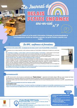 Le Journal Relais Petite Enfance N7