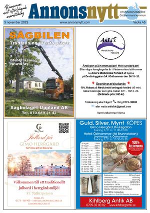 Annonsnytt V45 2025