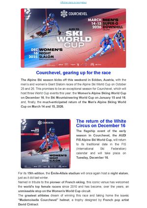 PR - Courchevel in the starting gate