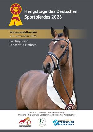 Hengstvorbesichtigung für die DSP-Hengsttage 2026 vom 21. bis 24. Januar