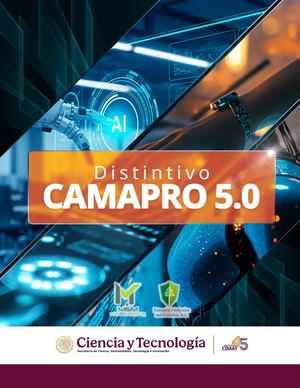 Distintivo CAMAPRO 5.0 (2025-2026) - Folleto publicitario