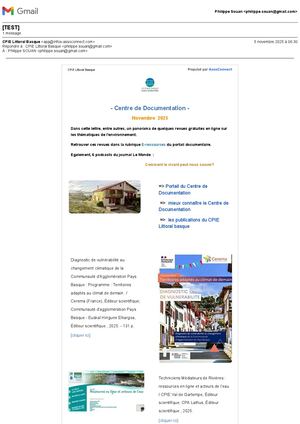 Lettre d'information - Mois de Novembre