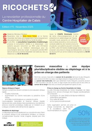 Newsletter Ricochets N°5 Novembre 2025