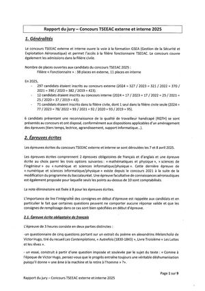 Rapport Du Jury Concours Tseeac 2025