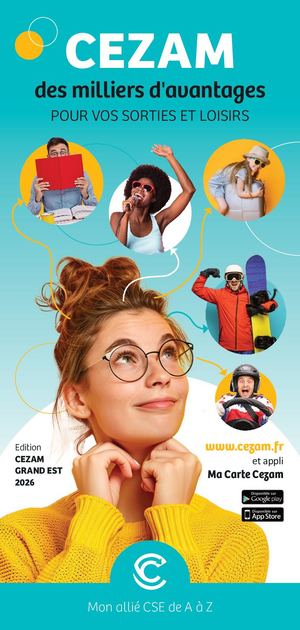 Dépliant carte Cezam 2026