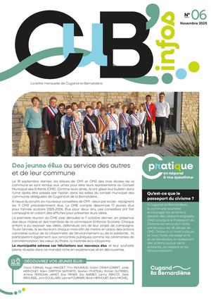 Lettre municipale Cub'Info #6 Cugand-la-Bernardière - nov 2025