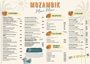 Mozambik Main Menu SA Nov 2025