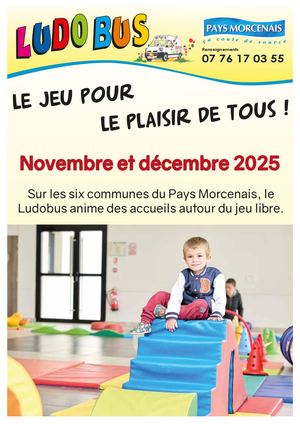 Programme du Ludobus Novembre et Décembre 2025