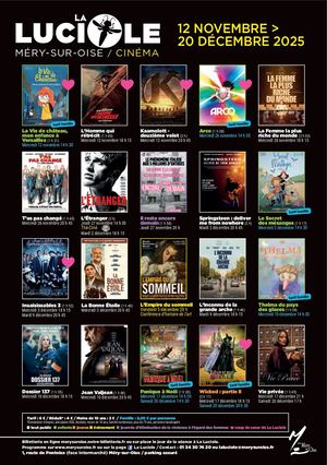 Programme cinéma novembre-décembre 2025
