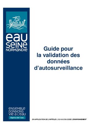 Guide De Validation Des Donnees D Autosurveillance