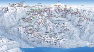 Plan domaine skiable des Portes du Soleil