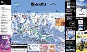 Plan des pistes Avoriaz/Portes du Soleil