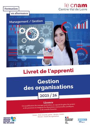 Licence - Gestion des organisations - Tours - Livret apprenti