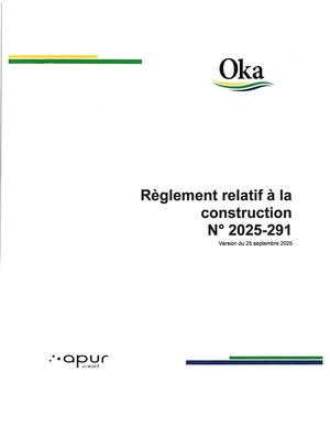 Règlement 2025-191 (Concernant la construction)