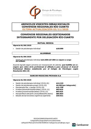 Aranceles Vigentes Convenios Regionales Rio Cuarto Noviembre(1)