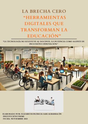 LA BRECHA CERO: HERRAMIENTAS DIGITALES PARA TRANSFORMAR LA EDUCACIÓN