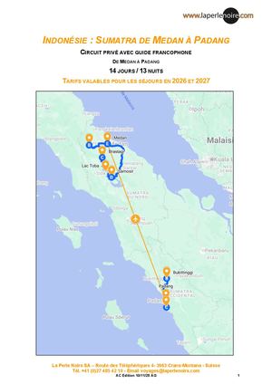 Sumatra De Medan à Padang