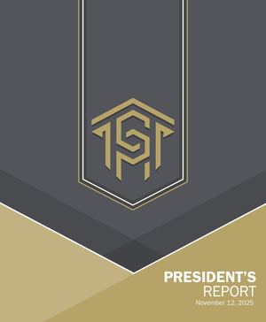 Presidents Report November