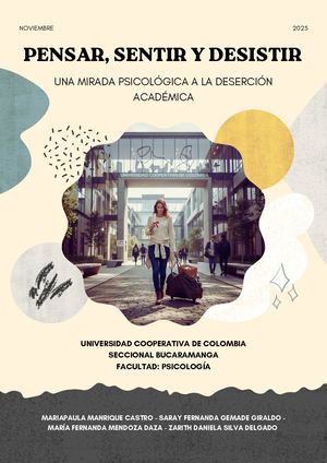 Pensar, Sentir Y Desistir
