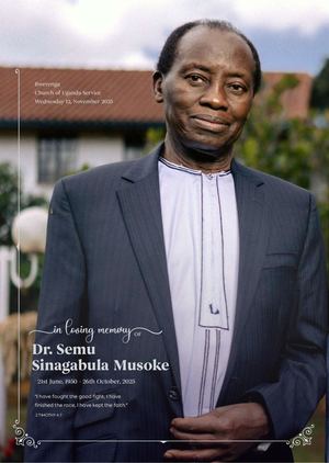 Dr Semu Musoke Funeral Service Program[ug]