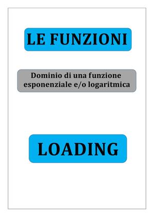 2_Dominio Di Una Funzione Esponenziale E/O Logaritmica