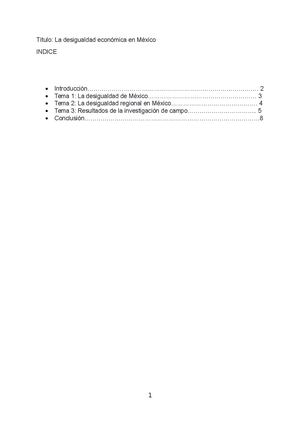 Titulo Desigualdad Económica En México