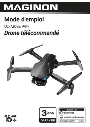 Drone Maginon Qc 720se Fr Modeemploi Pdf