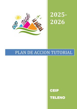 Plan De Acción Tutorial 25 26
