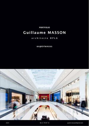 Portfolio Guillaume Masson Architecte 2025