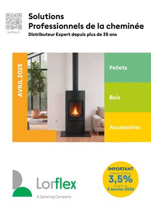 Lorflex - TARIF Professionnels de la cheminée Avril 2025