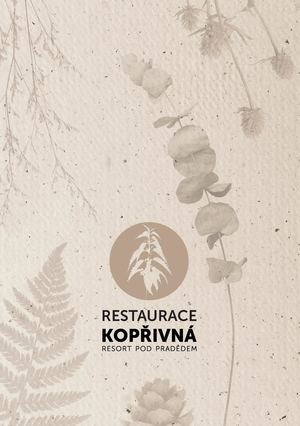 Jídelní a nápojový lístek