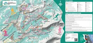 Nordic activities map English Villars-Gryon-Bex