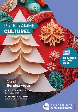 Programme culturel - Décembre 2025 à Janvier 2026