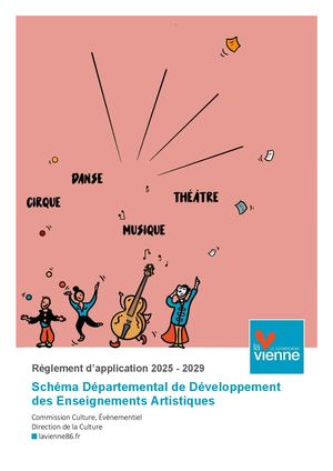 Règlement d'Application 2025-2029 du Schéma Départemental de Développement des Enseignements Artistiques