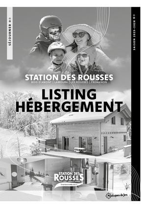 Listing des Hébergements - Station des Rousses - 2024/25
