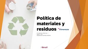 Política Materiales Y Residuos ES - Cromaresme 2023