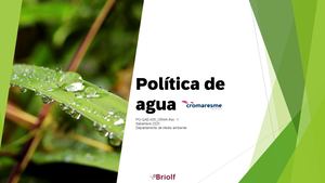 Política De Agua ES - Cromaresme 2023