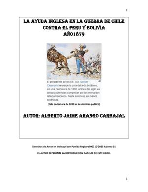 La ayuda inglesa en la guerra de Chile contra el Perú y Bolivia