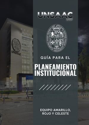 Guía De Planificación Estratégica Unsaac