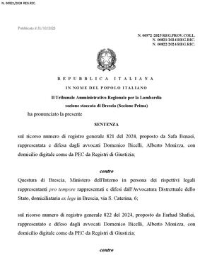 Avv Fabio Loscerbo Tar Brescia Lavoro Autonomo