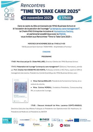 Programme Rencontres TIme to Take Care