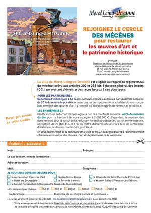 Bulletin Mécènat